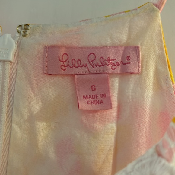 Lilly Pulitzer Size 6 Dress Top - Picture 3 of 5